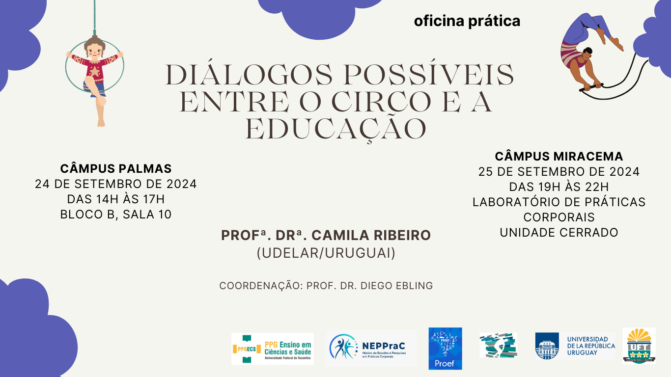 banner da atividade Diálogos possíveis entre o Circo e a Educação 24/09