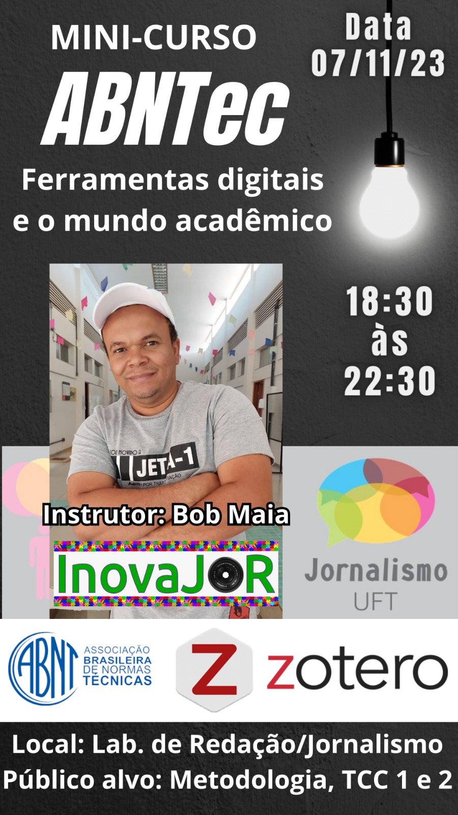 banner da atividade Minicurso de Zotero