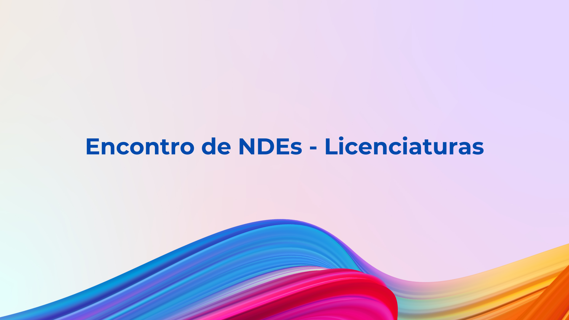 banner da atividade Encontro de NDEs - Licenciaturas