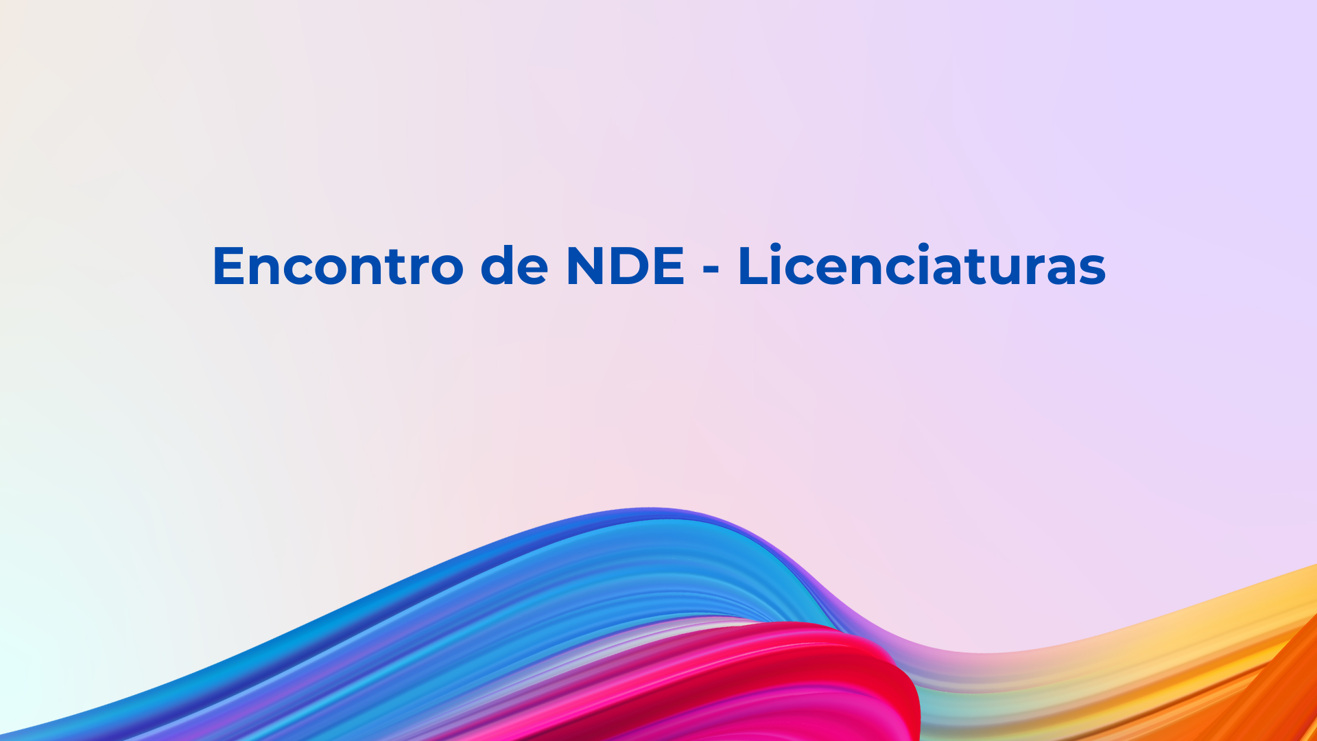 banner da atividade Encontro de NDE - Licenciaturas