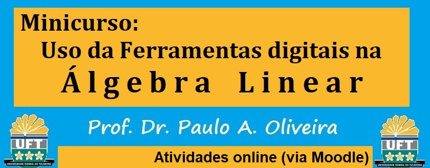 banner da atividade Ferramentas Digitais no Ensino de Álgebra Linear