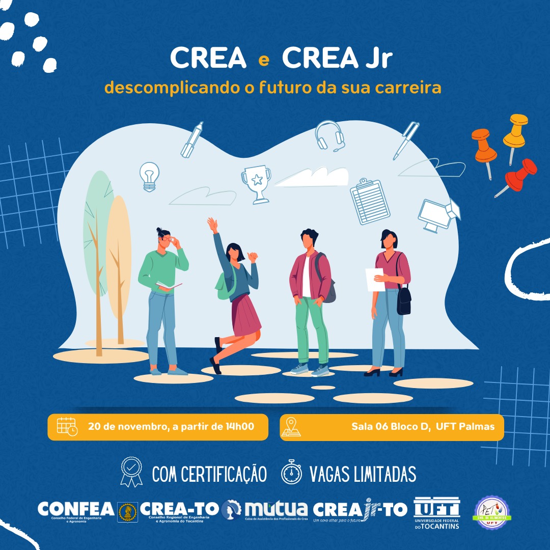 banner da atividade Palestra CREA e CREA Jr