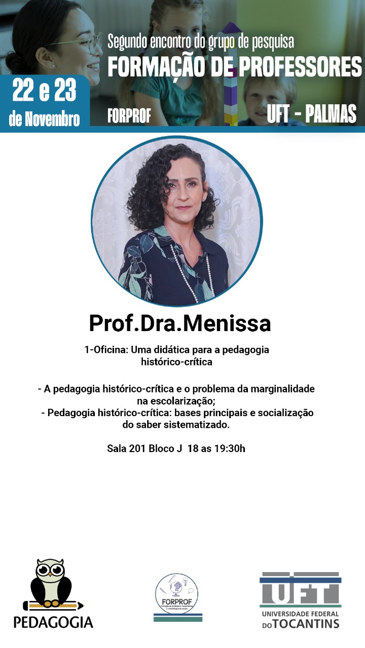 banner da atividade Oficina 1: Uma didática para a pedagogia histórico-crítica