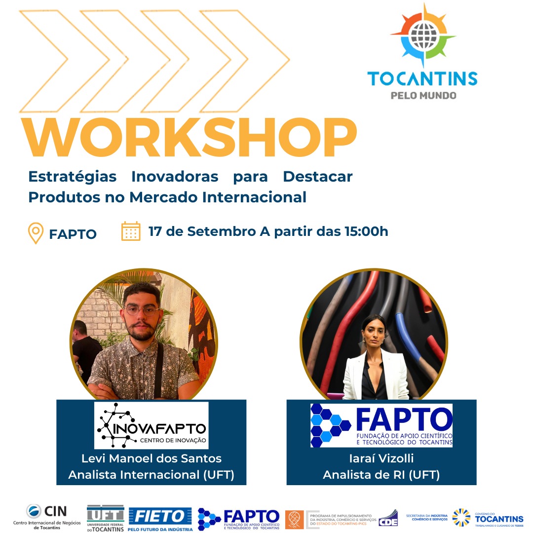 banner da atividade Workshop 19, 20 e 21 EXTRA Inovação para empresas; Inovação para exportação; Oportunidades Fieto