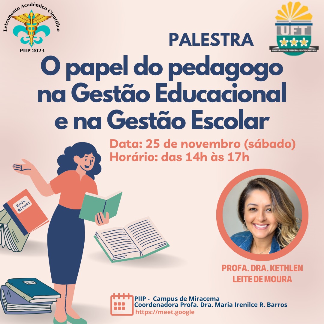 banner da atividade O papel do pedagogo na Gestão Educacional e na Gestão Escolar