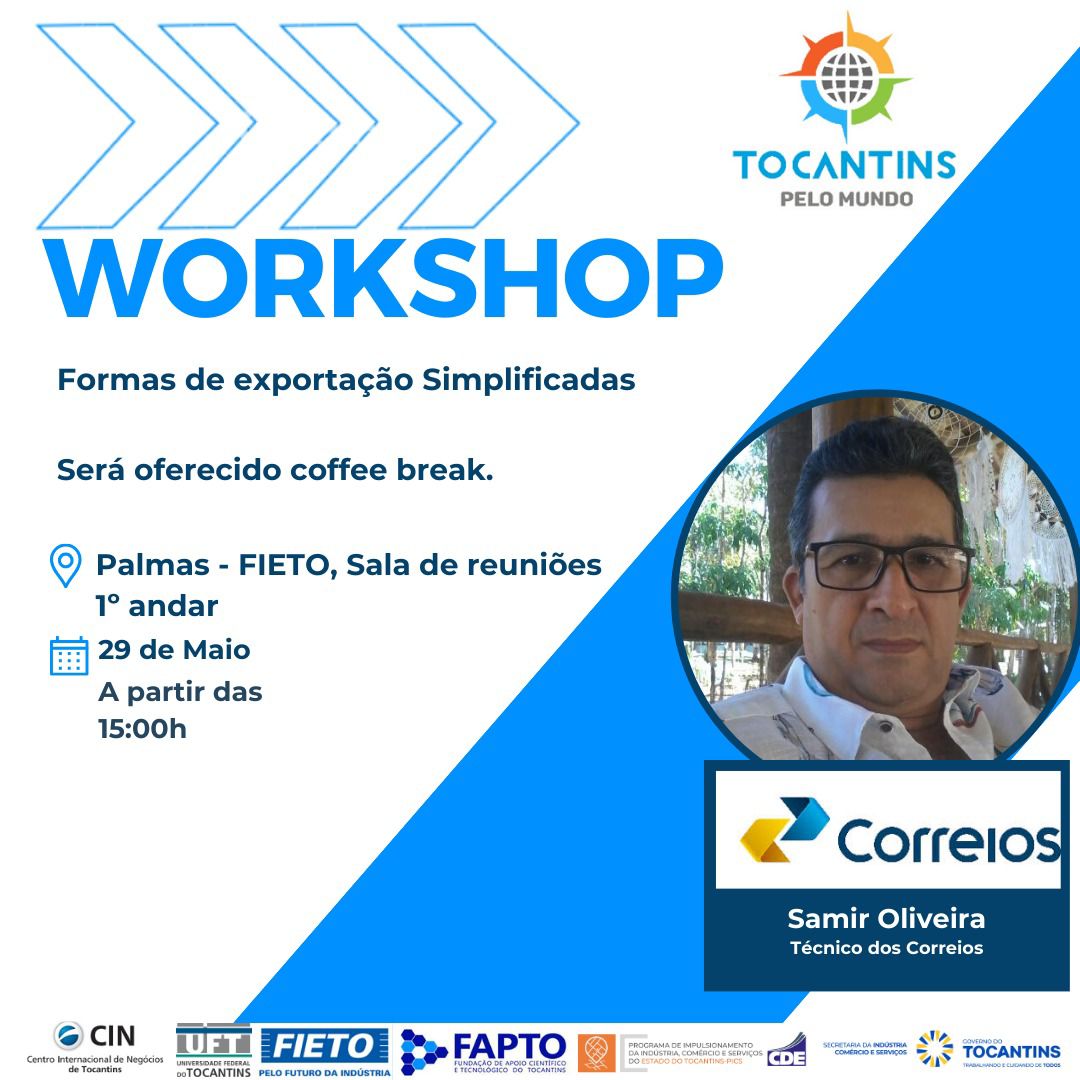 banner da atividade Workshop 8 e 9: Formas de Exportação Simplificada; Modalidades de Exportação (indireta)