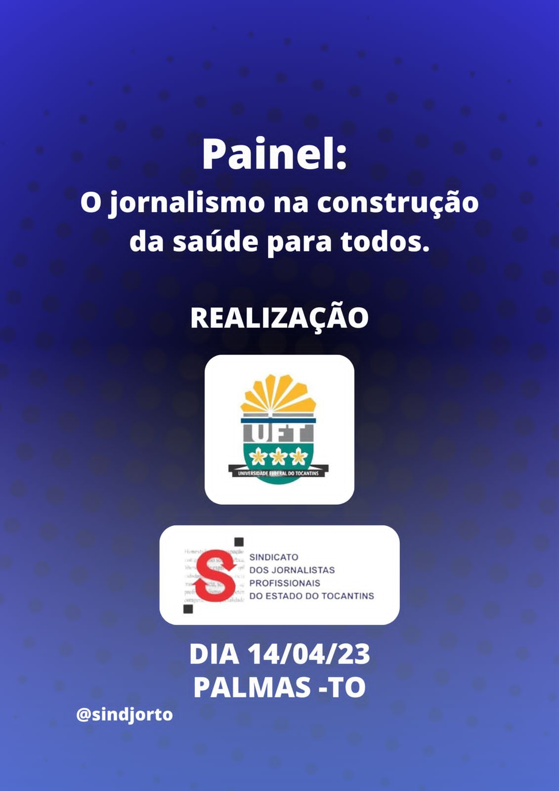 banner da atividade A importância do jornalismo na construção da saúde para todos