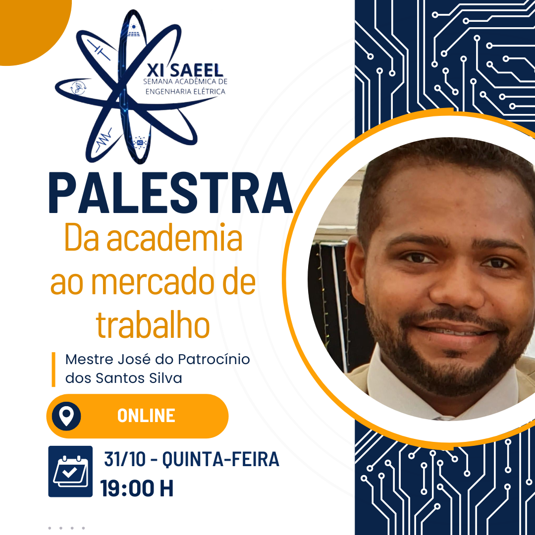 banner da atividade Uma jornada de sucesso - da academia ao mercado de trabalho. Desafios, carreiras, tendências e oportunidades para o engenheiro eletricista