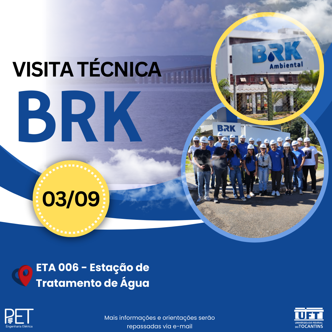 banner da atividade Visita Técnica BRK - ETA 006