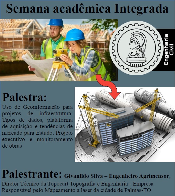 banner da atividade Uso da Geoinformação para projetos de Infraestruturas