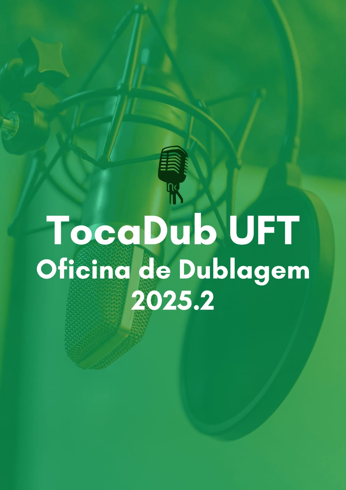 banner da atividade TocaDub - Oficina de Dublagem 2025-2