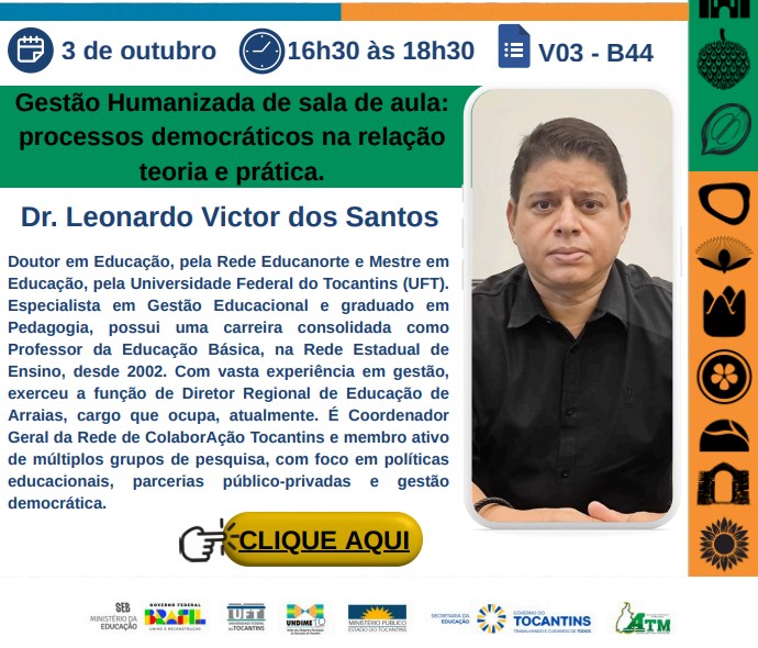 banner da atividade Gestão Humanizada de sala de aula: processos democráticos na relação teoria e prática