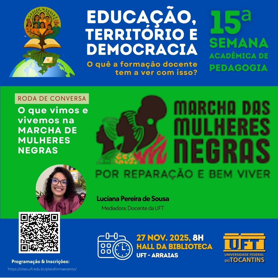 banner da atividade O que vimos e vivemos na Marcha das Mulheres Negras