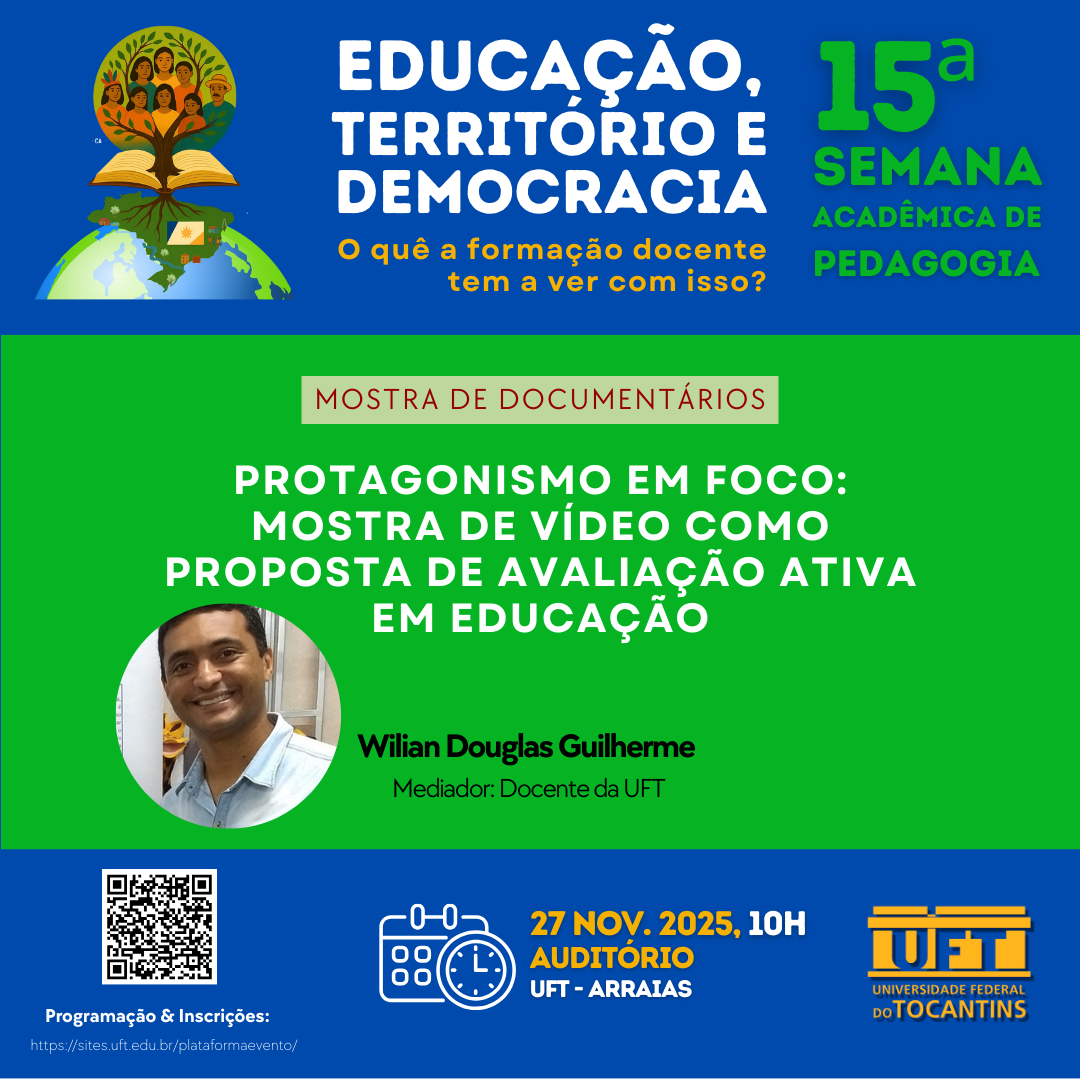 banner da atividade Protagonismo em Foco: Mostra de vídeo como proposta de Avaliação Ativa em Educação