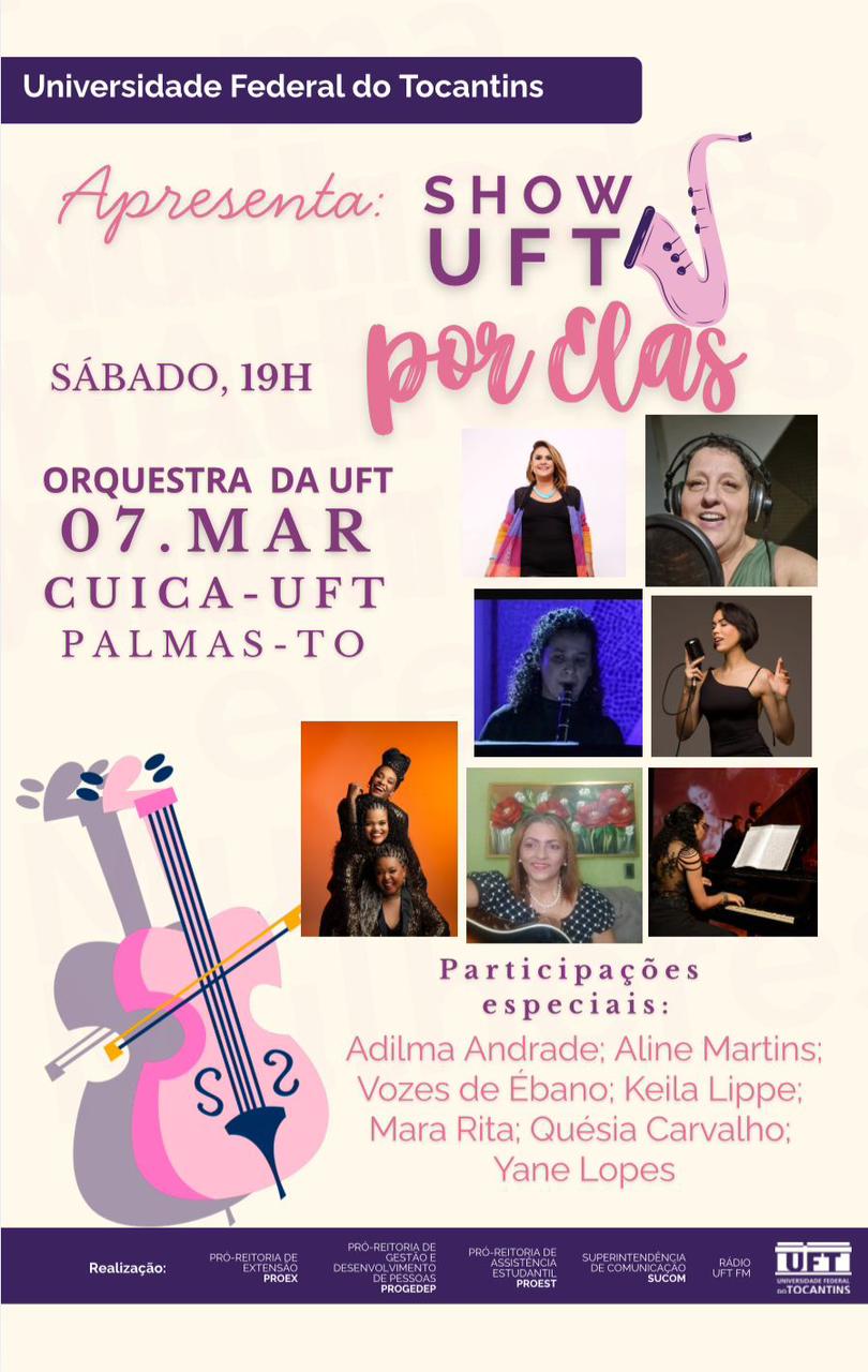 banner da atividade Palmas - SHOW UFT POR ELAS