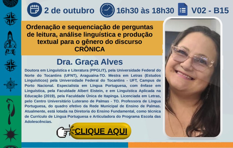 banner da atividade Ordenação e sequenciação de perguntas de leitura: análise linguística e produção textual para o gênero do discurso crônica