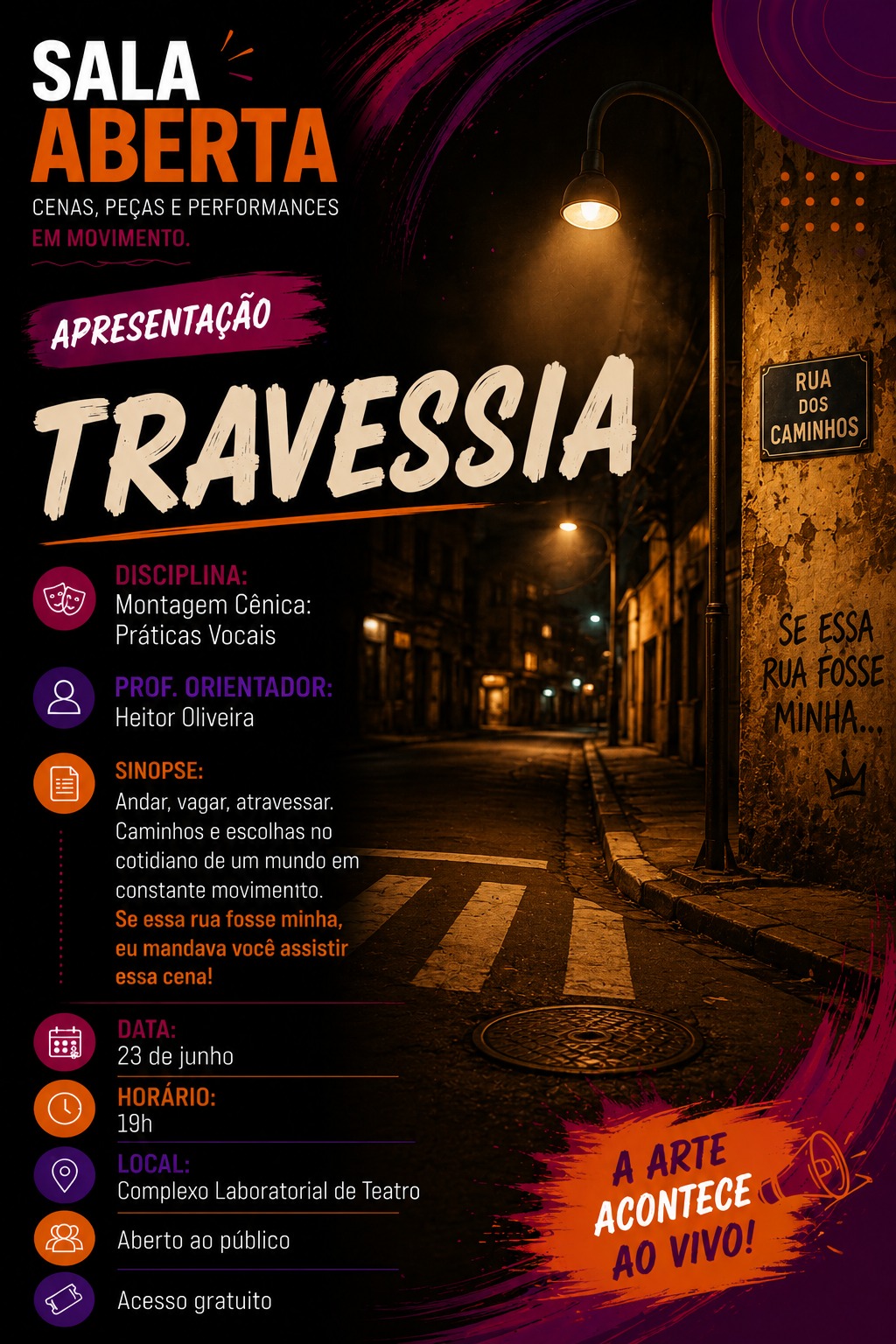 banner da atividade Travessia