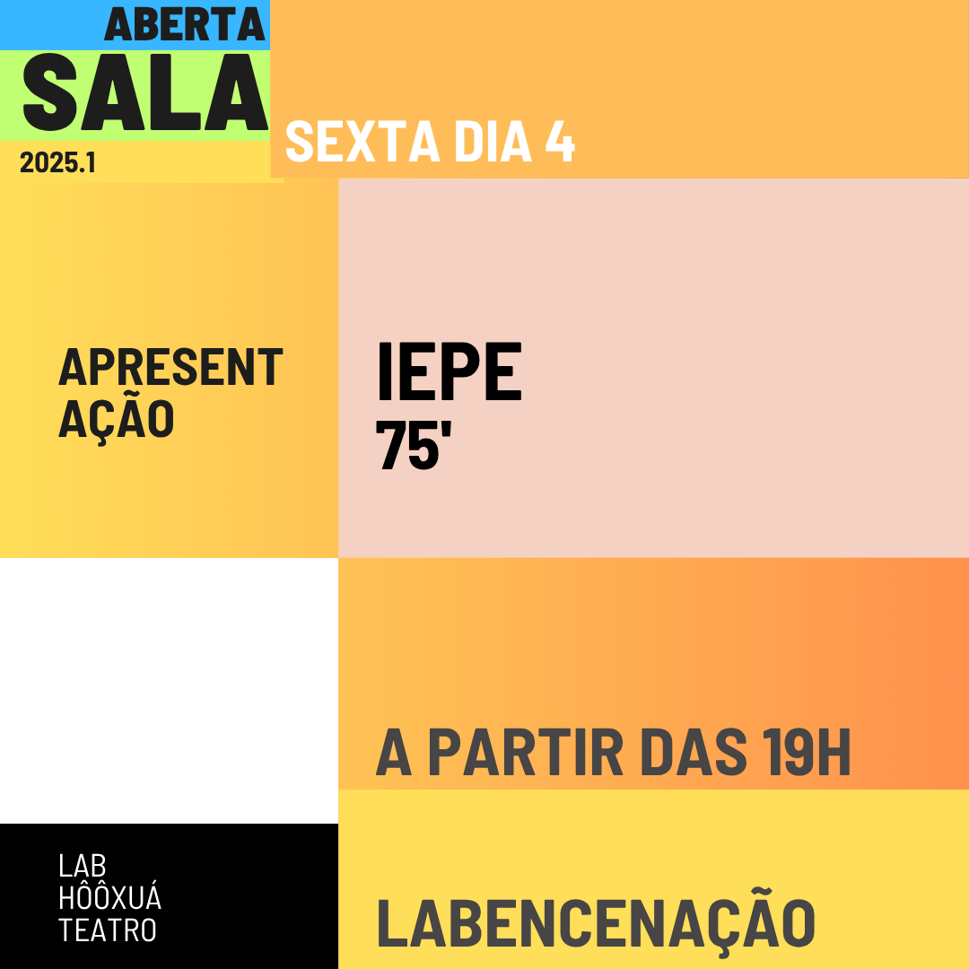 banner da atividade Noite de apresentações - produções cênicas