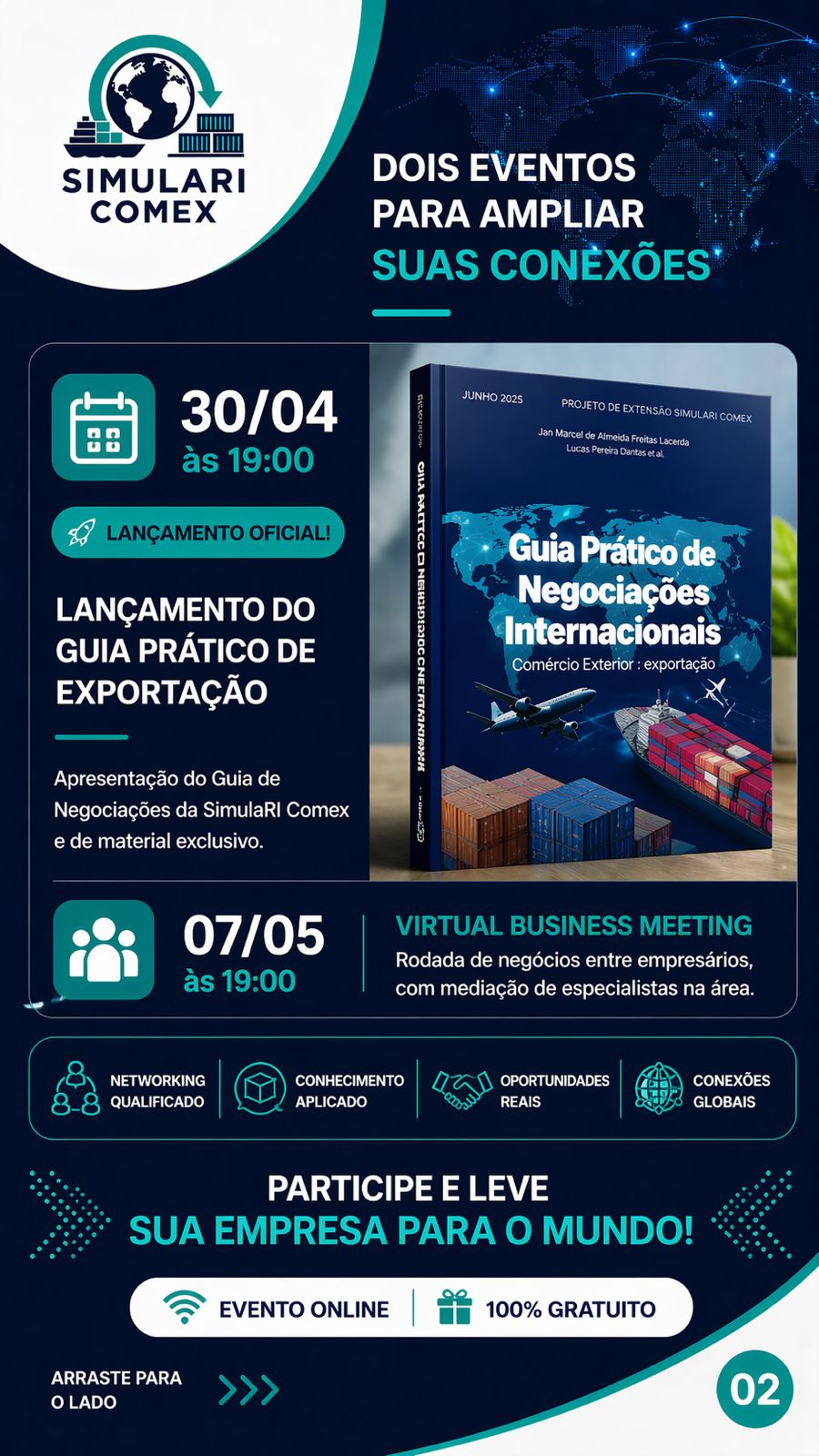 banner da atividade Lançamento do Guia Prático de Exportação