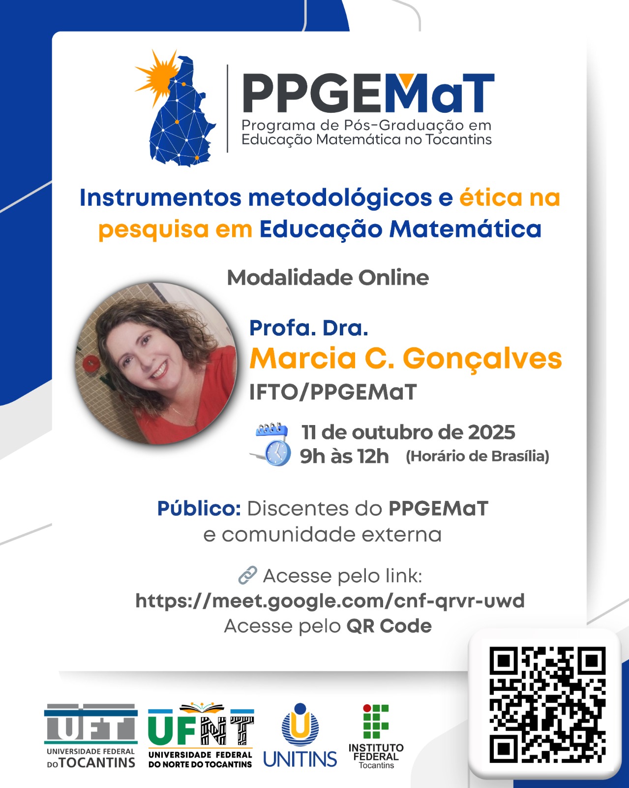 banner da atividade Instrumentos metodológicos e ética na pesquisa em Educação Matemática