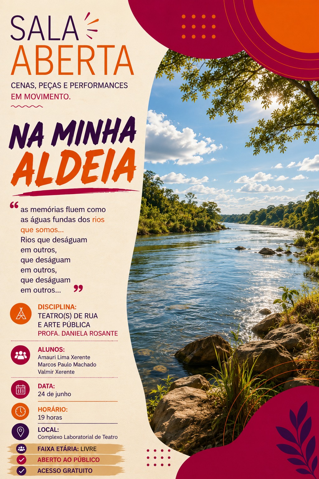 banner da atividade Na Minha Aldeia