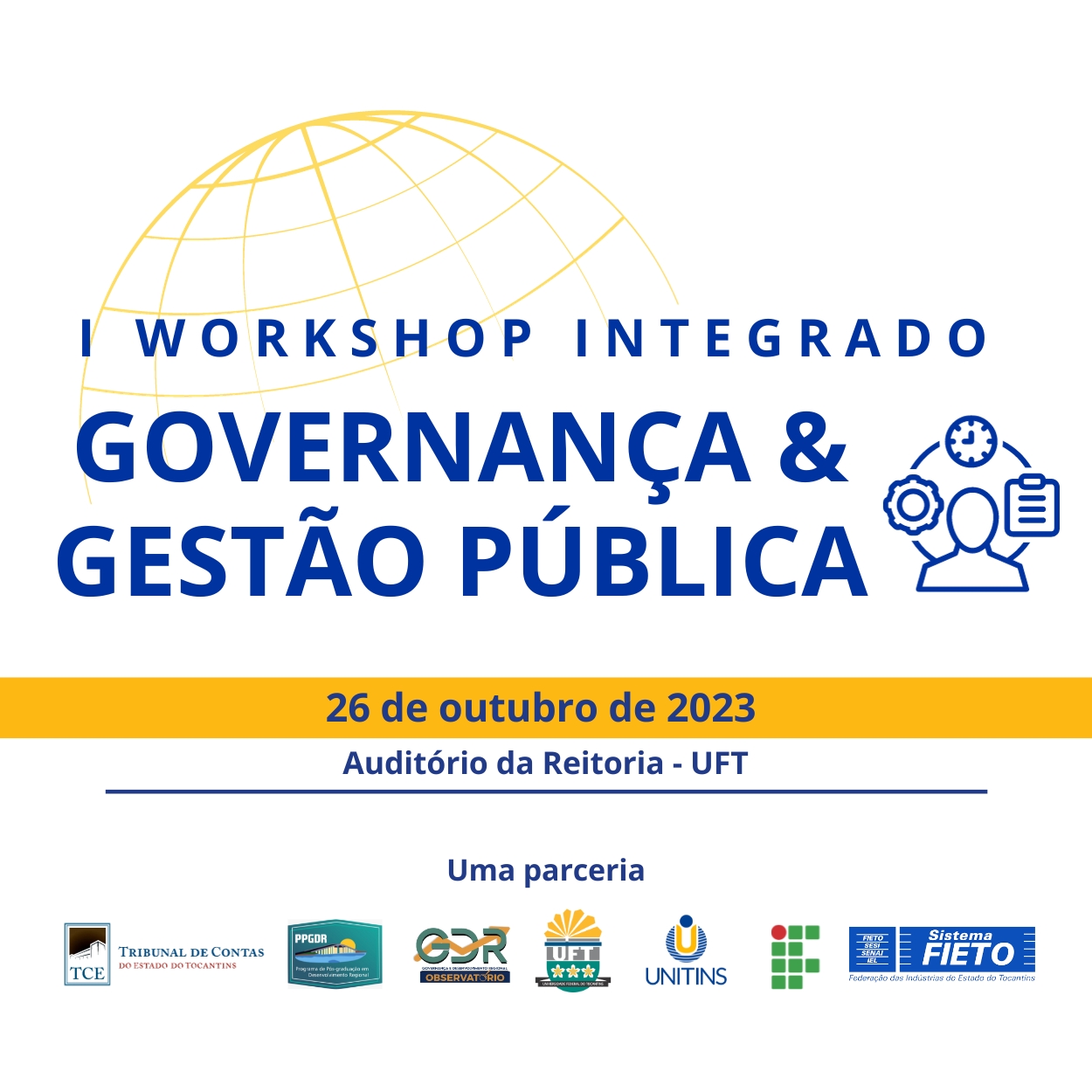 banner da atividade I Workshop Integrado de Governança e Gestão Pública