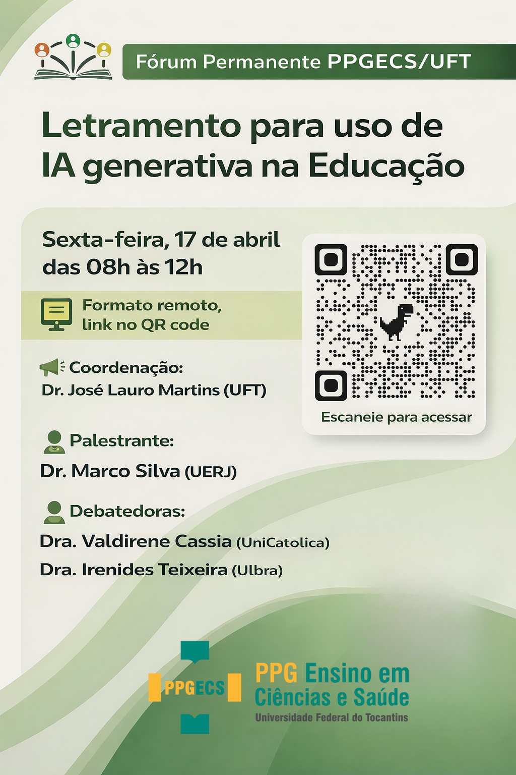 banner da atividade Fórum Permanente PPGECS