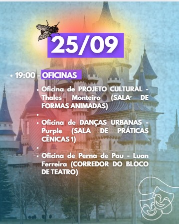 banner da atividade Oficina de Perna de Pau