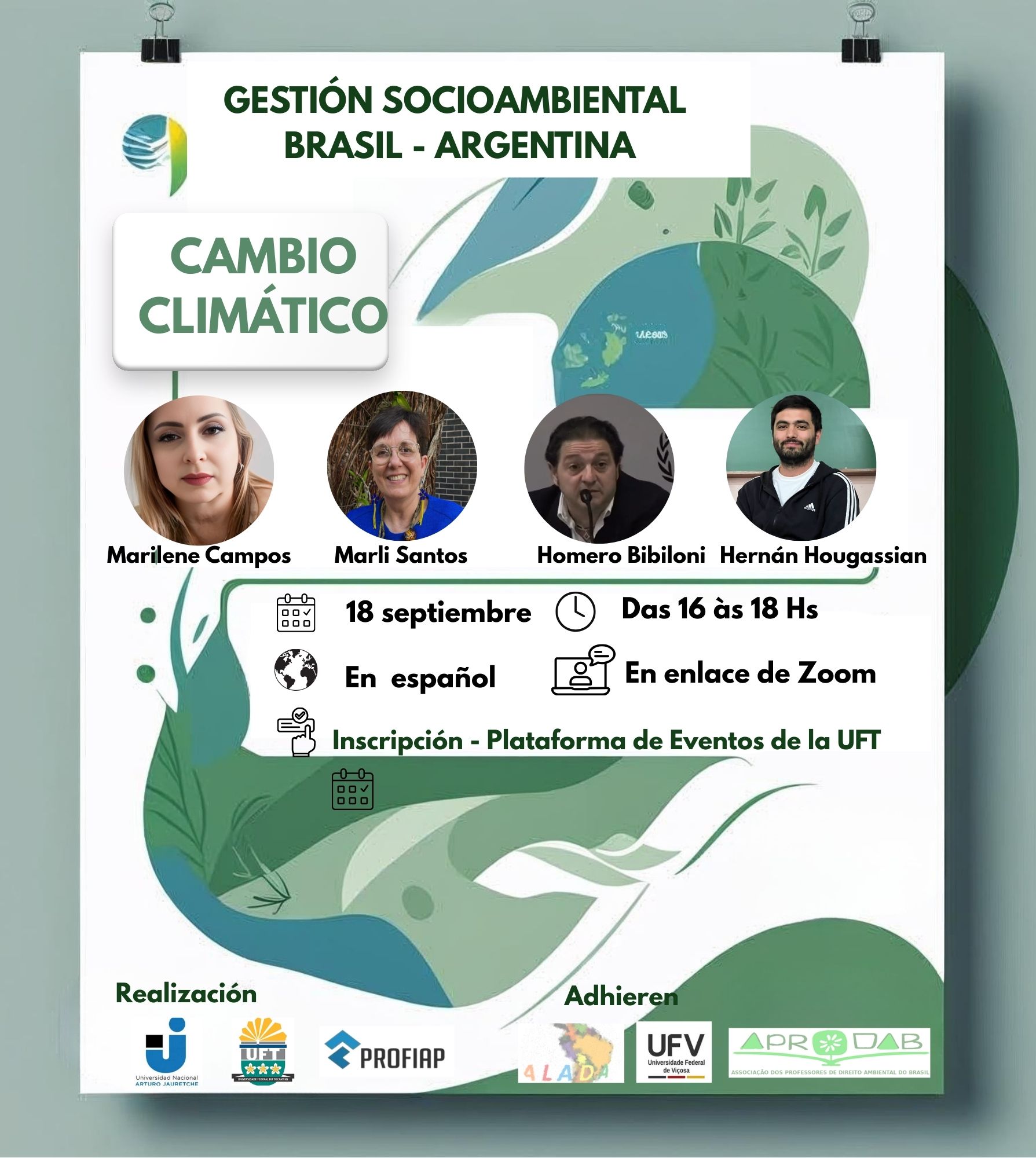 banner da atividade Cambio Climático