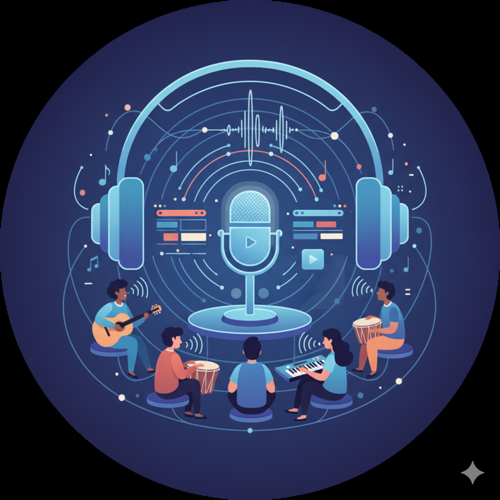 banner da atividade Oficina - PodCast Musica