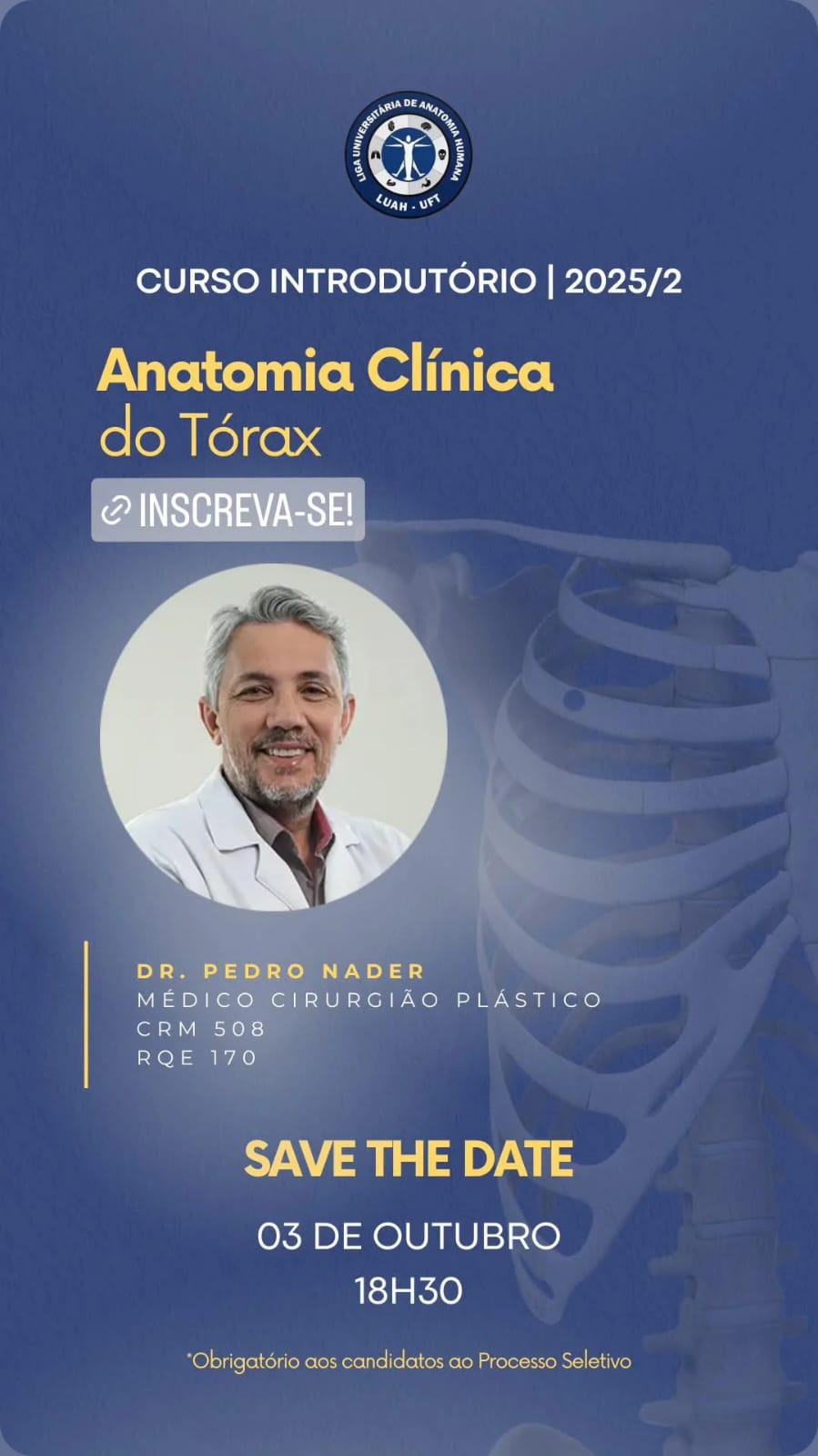banner da atividade Anatomia Clínica do Tórax
