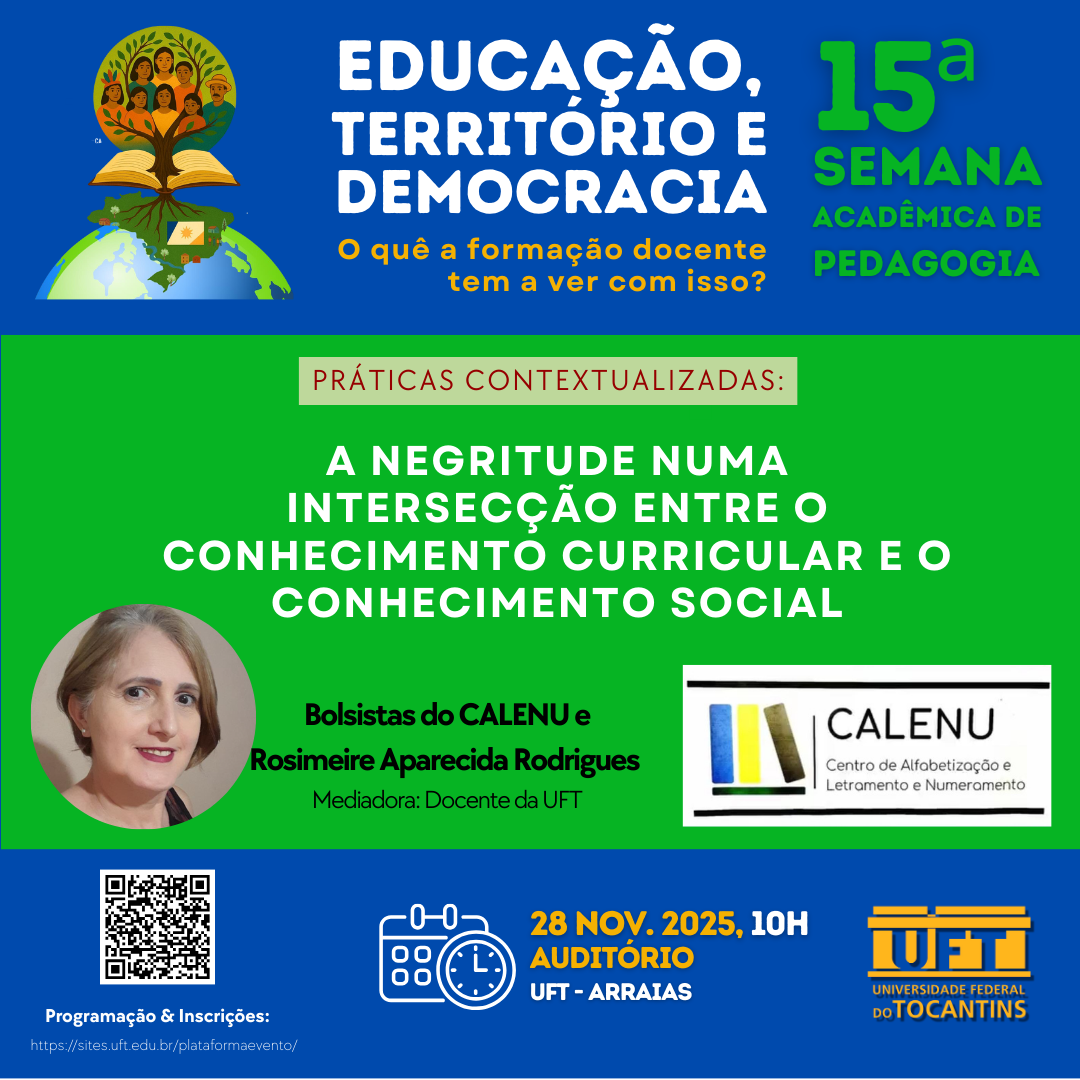 banner da atividade Prática Contextualizadas: a negritude numa ntersecção entre o conhecimento curricular e o conhecimento social