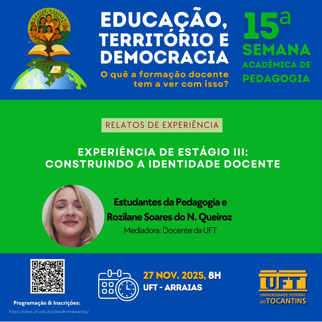 banner da atividade Experiência de Estágio III Construindo a identidade docente