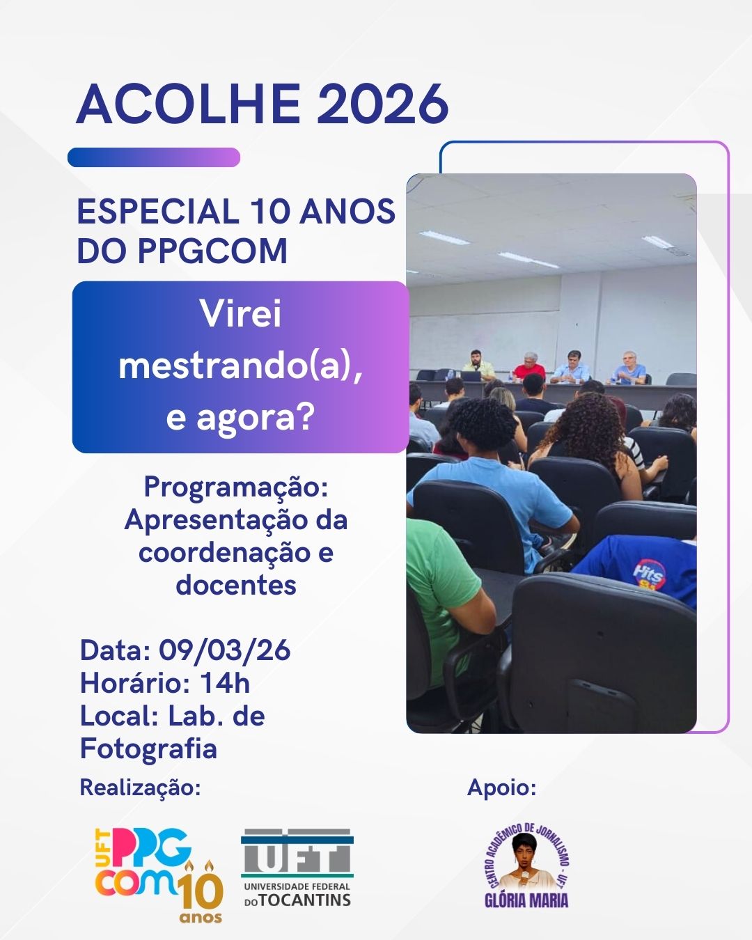 banner da atividade Virei mestrando(a), e agora?