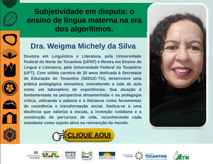 banner da atividade Subjetividade em disputa: o ensino de língua materna na era dos algorítimos