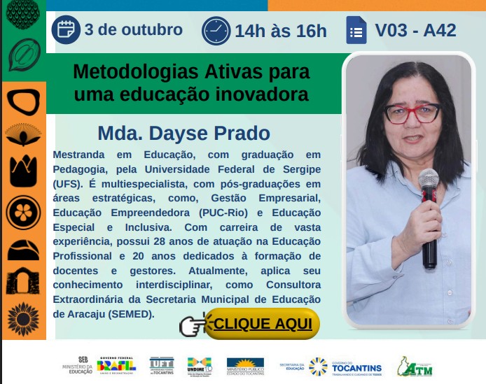 banner da atividade Metodologias Ativas para uma educação inovadora