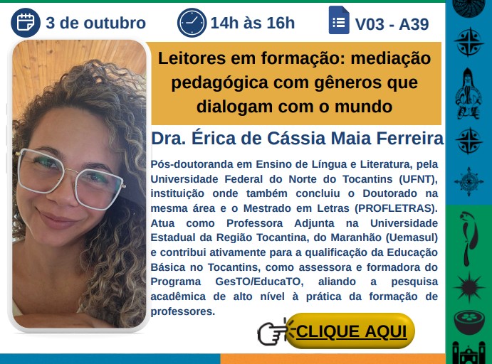 banner da atividade Leitores em formação: mediação pedagógica com gêneros que dialogam com o mundo
