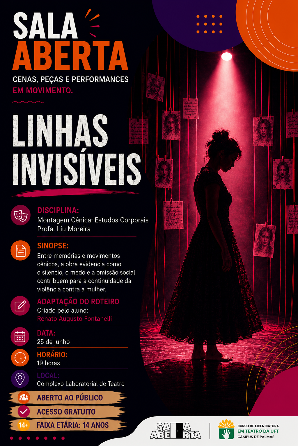 banner da atividade Linhas Invisíveis