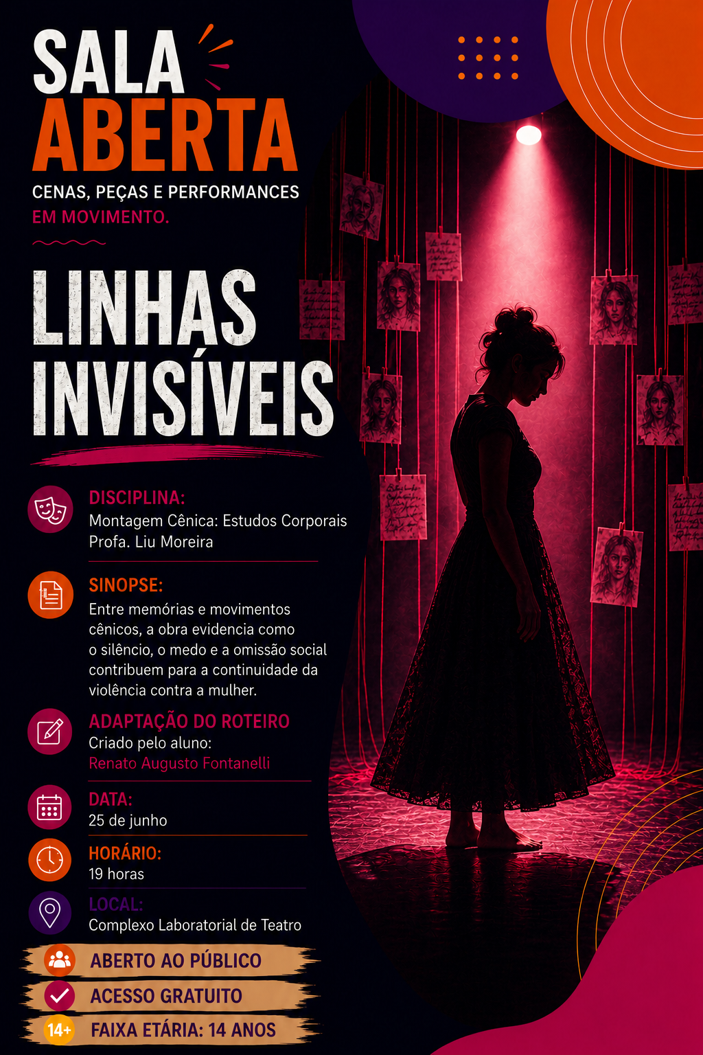 banner da atividade Linhas Invisíveis