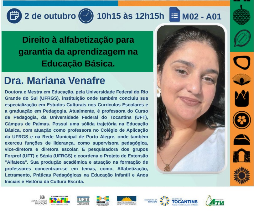 banner da atividade Direito à alfabetização para garantia da aprendizagem na Educação Básica