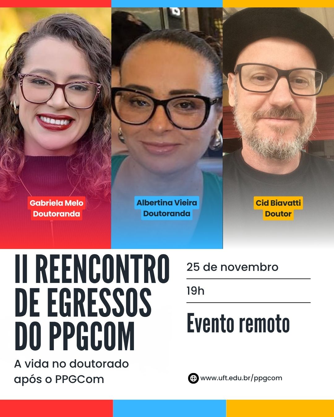 banner da atividade A vida no doutorado após o PPGCom