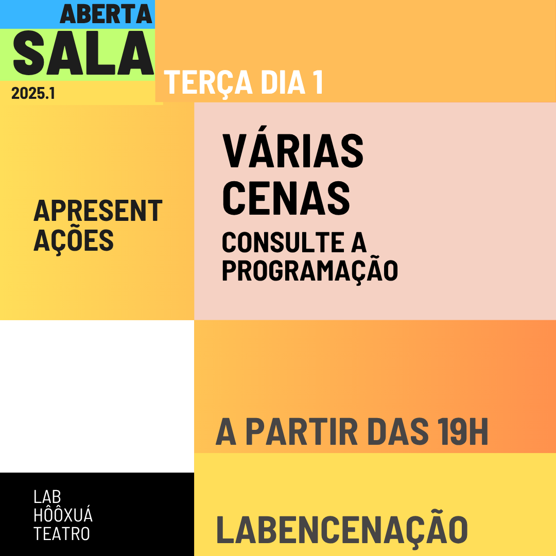 banner da atividade Noite de apresentações - produções cênicas