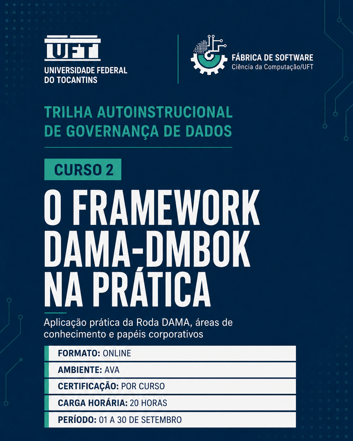 banner da atividade O Framework DAMA-DMBOK na Prática