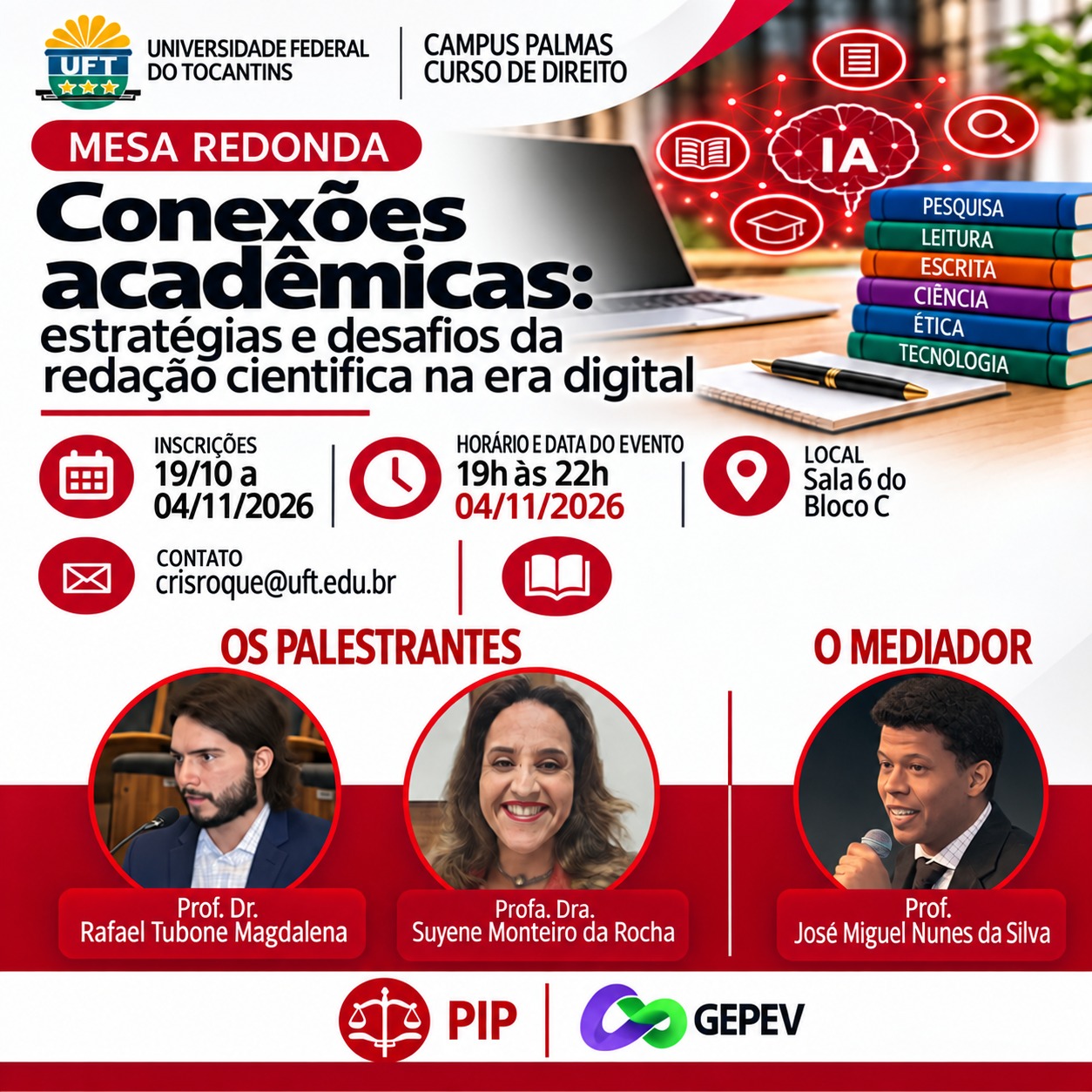 banner da atividade Conexões acadêmicas estratégias e desafios da redação científica na era digital