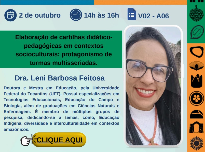 banner da atividade Elaboração de cartilhas didático-pedagógicas em contextos socioculturais: protagonismo de turmas multisseriadas